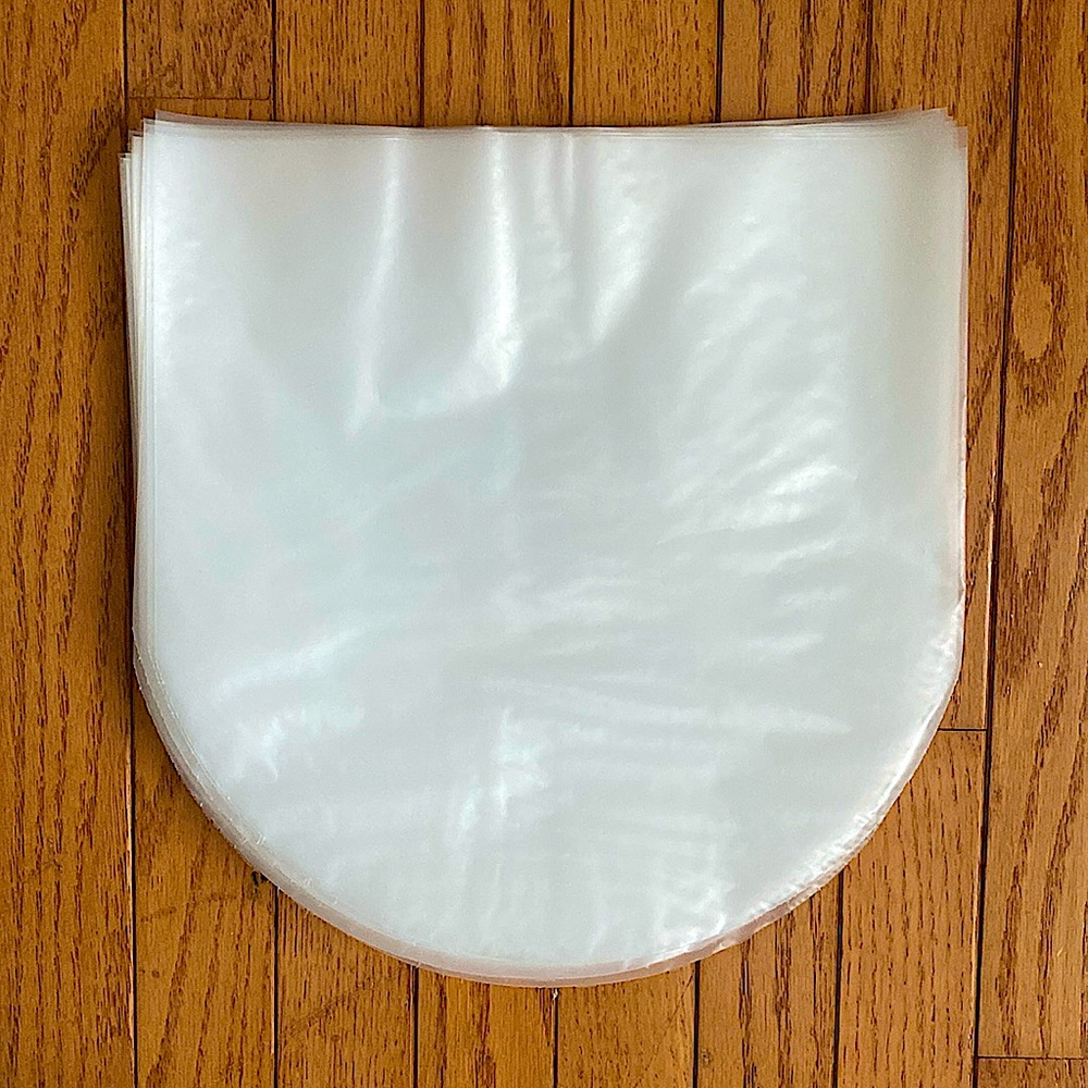 CLEAR VINYL RECORD PROTECTIVE INNER SLEEVES (50 Count)